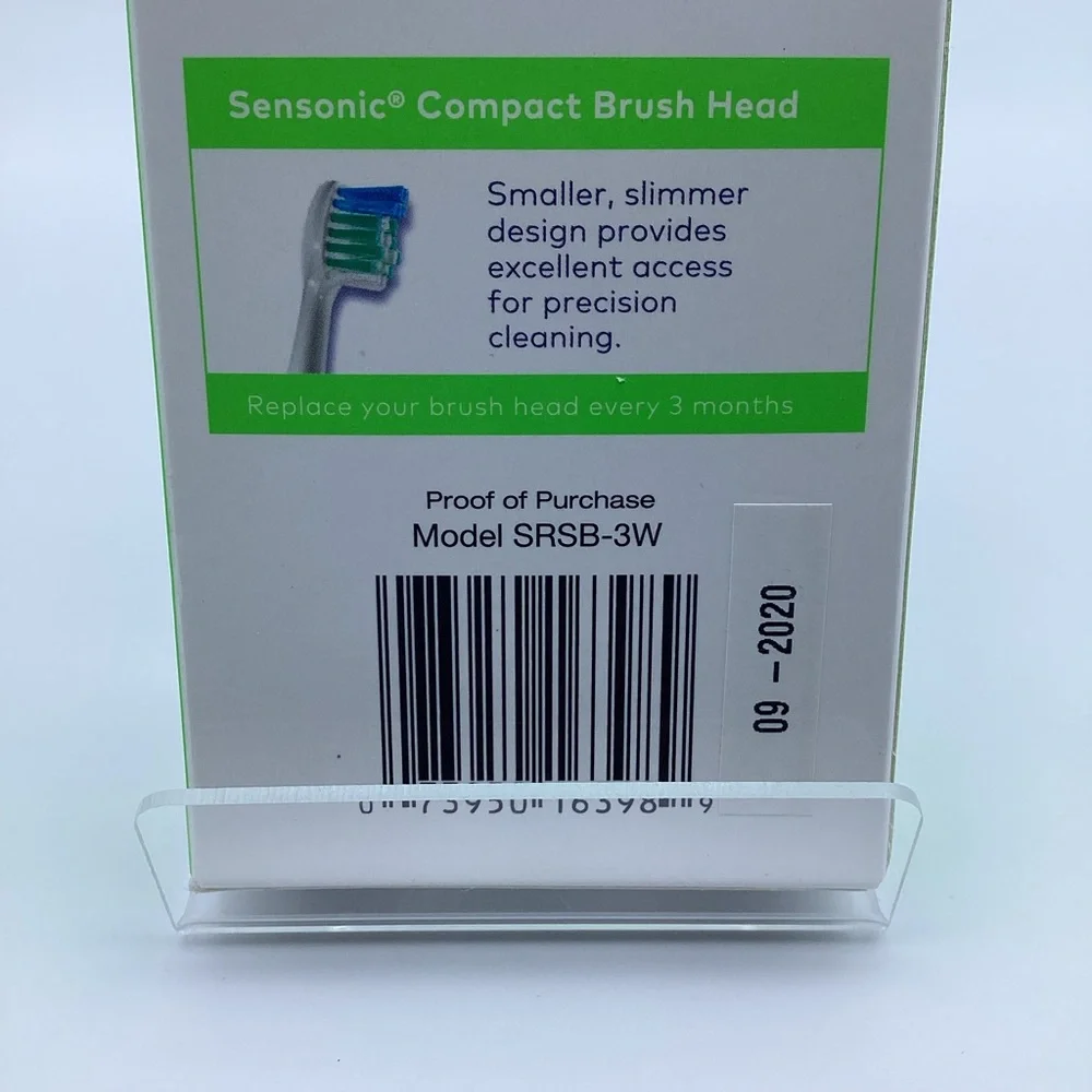 Waterpik Sensonic Compact Size Brush Heads 3-Pack SRSB-3W
